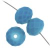 35 6x8mm Faceted Aqua Opal Chinese Crystal Donut Beads
