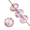 21 10x14mm Faceted Transparent Pink AB Chinese Crystal Donut Beads
