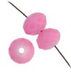 35 6x8mm Faceted Pink Opal Chinese Crystal Donut Beads