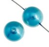 20 12mm Turquoise Blue Glass Pearl Beads