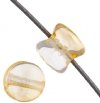 44 4x6mm Crystal Honey Glass Pellet Beads