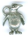 1 15x10mm Antique Silver Penguin Pendant