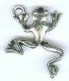 1 17mm Antique Silver Tree Frog Pendant