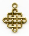 1 17mm Antique Gold Celtic Knot Pendant