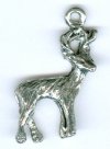 1 23x16mm Antique Silver Deer Pendant