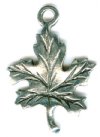 1 23x17mm Antique Silver Maple Leaf Pendant