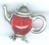 1 25x15mm Antique Silver 2-Part Teapot Pendant