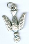 1 27x18mm Antique Silver Holy Spirit Medal