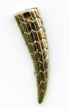 1 33x9x6mm Antique Gold Eagle / Dragon Pendant Claw Pendant