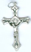 1 41x25mm Antique Silver Crucifix Pendant