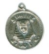 1 17mm Antique Brass Sphinx Coin Pendant