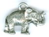 1 19x14mm Antique Silver Elephant Pendant