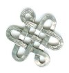 1 17x15mm Antique Silver Eternity Knot Pendant / Link