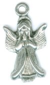 1 26mm Antique Silver Praying Angel Pendant