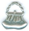 1 17mm Antique Silver Purse Pendant