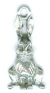 1 25mm Antique Silver Rabbit Pendant