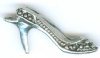 1 24mm Antique Silver High Heel Pendant