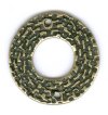 1 21mm Antique Brass Pewter 2 Hole Connector with Weave Pattern