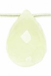 1 25x16mm Faceted Briolette Pineapple Quartz Bead