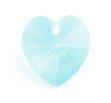 1 10mm Preciosa Light Blue Heart