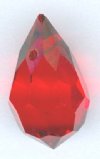 1 9x15mm Preciosa Light Siam Tear Drop