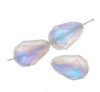 1, 12x8mm Matte Crystal AB Preciosa Pear Bead