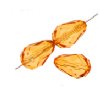 1, 12x8mm Tangerine Preciosa Pear Bead