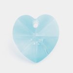 1 14mm Preciosa Light Blue Heart