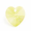 1 14mm Preciosa Medium Yellow Heart