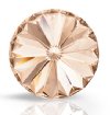 1 14mm Pointed Back Preciosa Rivoli - Light Peach
