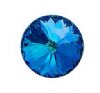 1, 14mm Pointed Back Preciosa Rivoli - Bermuda Blue