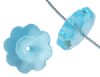 1, 14mm Preciosa Aqua Bohemica Sew On Flower