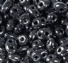 TB-01002 - 10 Grams Gunmetal 2.5x5mm Preciosa Twin Beads