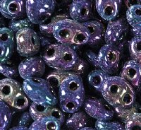 TB-01006 - 10 Grams Purple Iris 2.5x5mm Preciosa Twin Beads