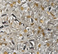 TB-02003 - 10 Grams Silverlined Crystal 2.5x5mm Preciosa Twin Beads