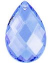 1 39x25mm Light Sapphire Preciosa Almond Pendant