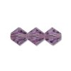 50 3mm Violet Preciosa Bicone Beads