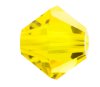 50 3mm Preciosa Citrine Rondell / Bicone Beads