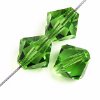 50 3mm Peridot Preciosa Crystal Bicone Beads