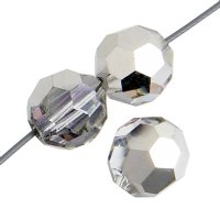 20, 4mm Round Light Vitrail Half Coated Preciosa Crystal Beads