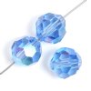 20, 4mm Round Sapphire AB Preciosa Crystal Beads