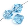 50 4mm Aqua Preciosa Bicone Beads