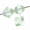 50 4mm Chrysolite AB Preciosa Bicone Beads
