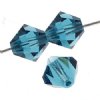 50 4mm Indicolite Preciosa Bicone Beads