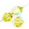 50 4mm Jonquil AB Preciosa Bicone Beads