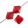 50 4mm Light Siam Preciosa Bicone Beads