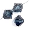 50 4mm Montana Blue Preciosa Bicone Beads