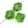 50 4mm Peridot Preciosa Bicone Beads