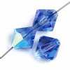 50 4mm Sapphire AB Preciosa Bicone Beads