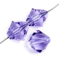 50 4mm Violet Preciosa Bicone Beads